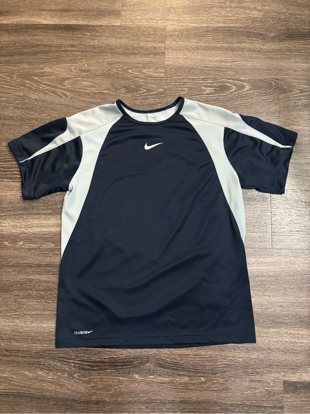 Nike Boy’s Navy and Light Gray Athletic Tee